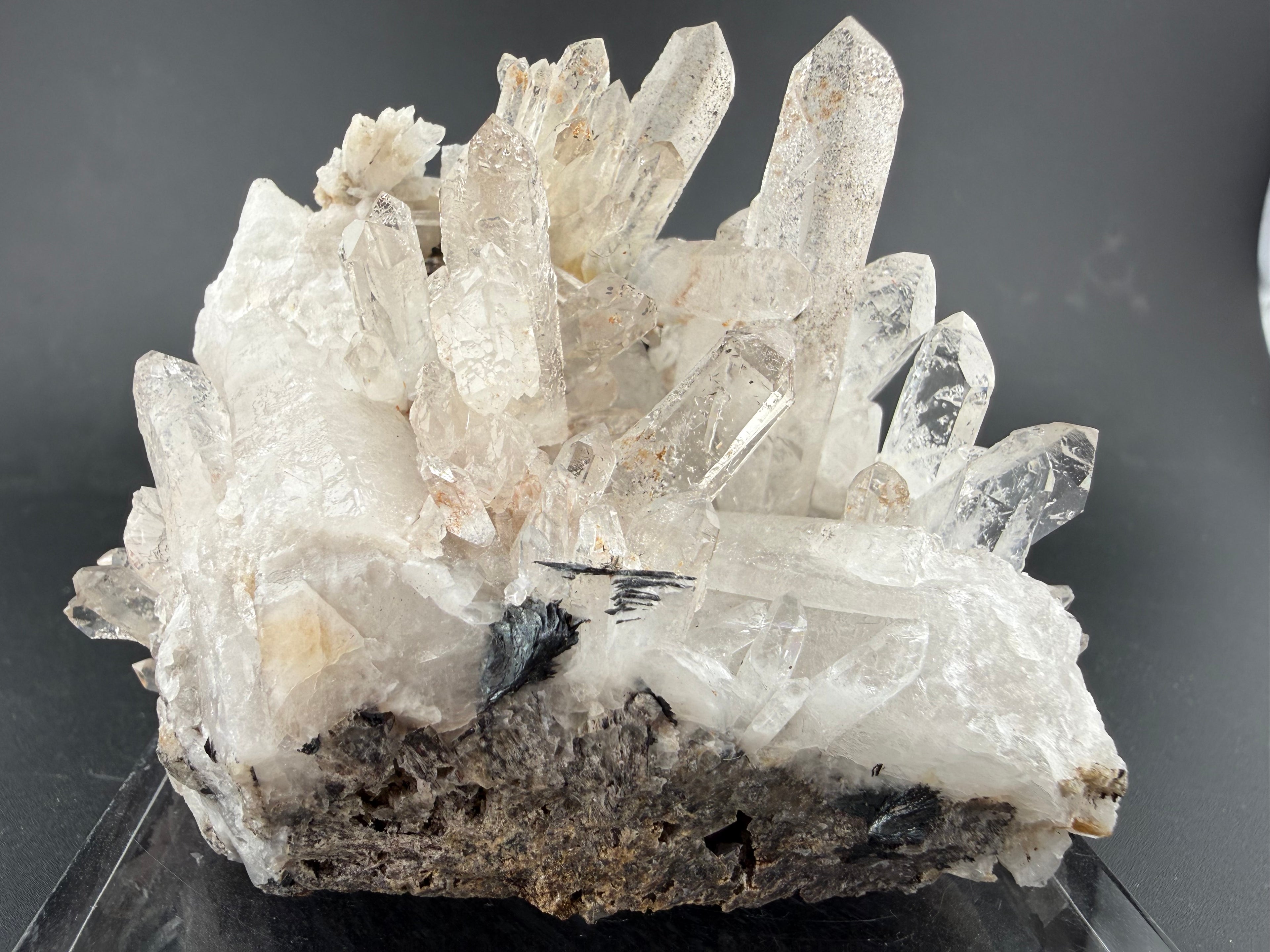 Quartz with Specular Hematite | Sculptural Hydrothermal Cluster | Inner Mongolia, China