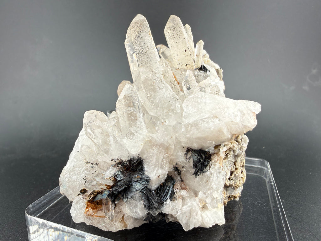 Quartz with Specular Hematite | Sculptural Hydrothermal Cluster | Inner Mongolia, China
