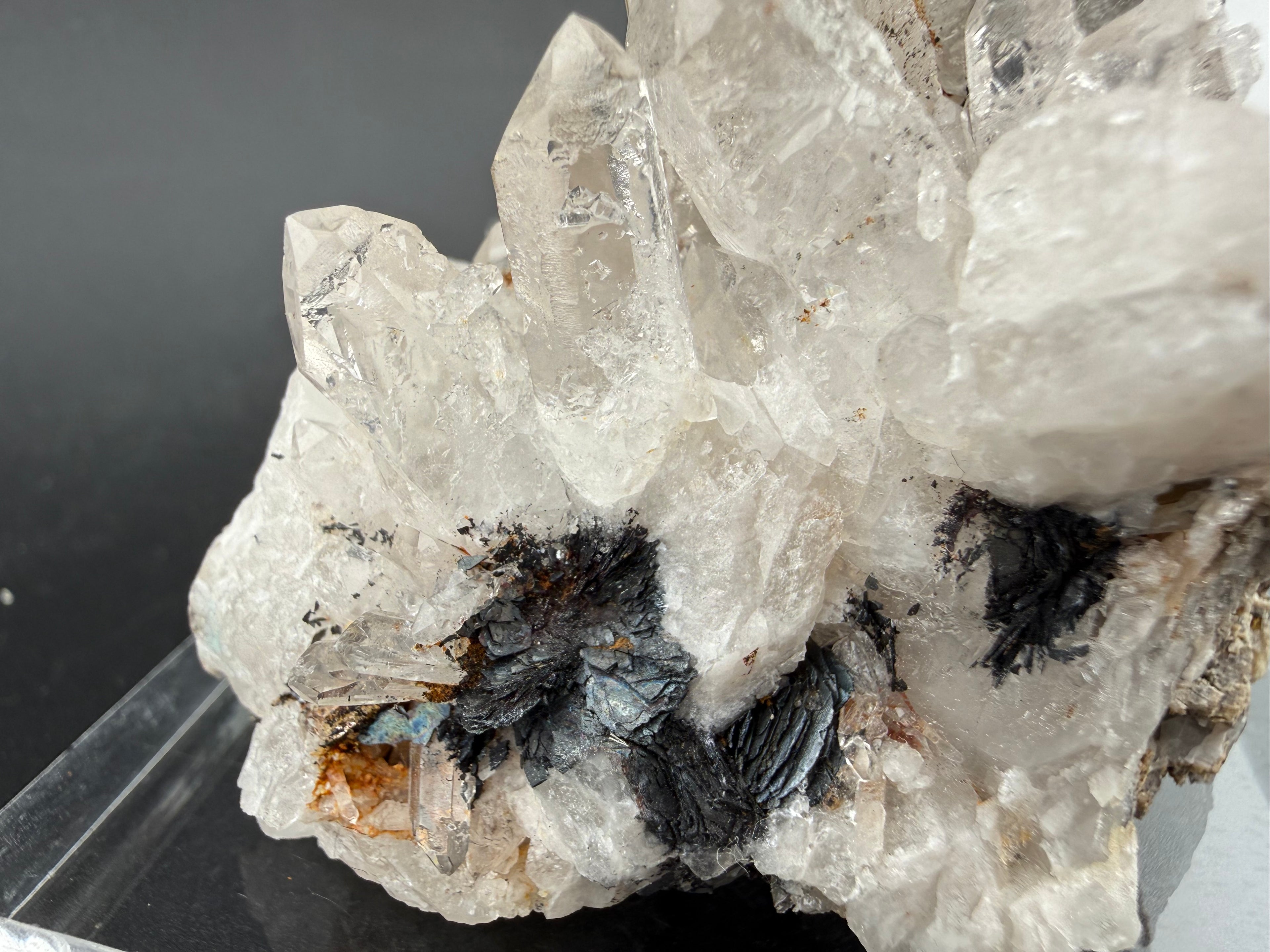 Quartz with Specular Hematite | Sculptural Hydrothermal Cluster | Inner Mongolia, China