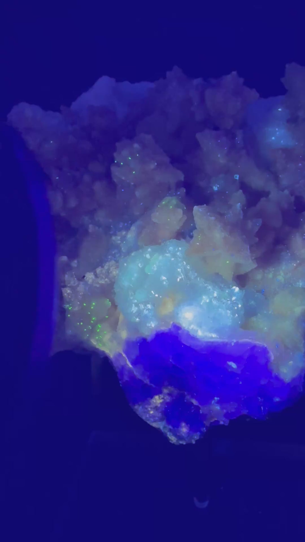 UV Reactive Calcite with Fluorite | Phosphorescent Specimen | Hubei, China